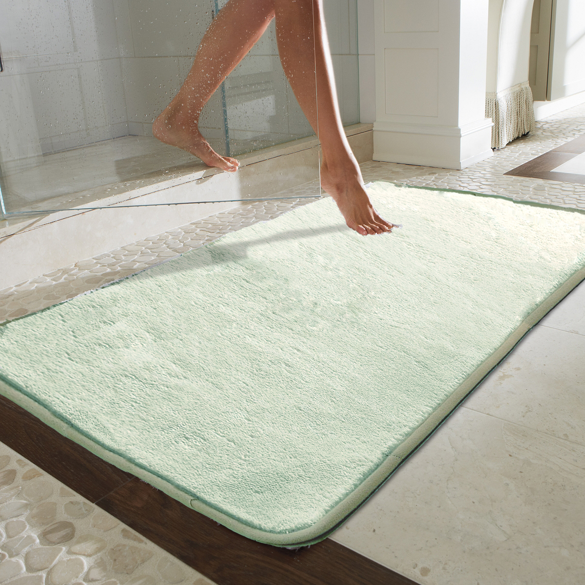 Microfiber Absorbing Bath Mat Bathroom Rug eBay